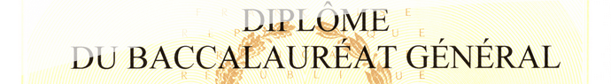 Au commencement du Baccalauréat