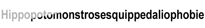 L'hippopotomonstrosesquippedaliophobie