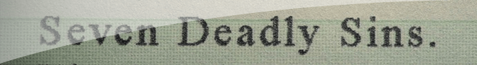 Les sept péchés capitaux