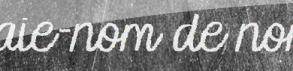Craie-nom de nom !