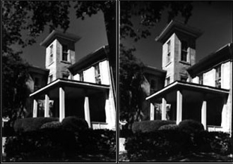 Façade shiftée et non shiftée. 