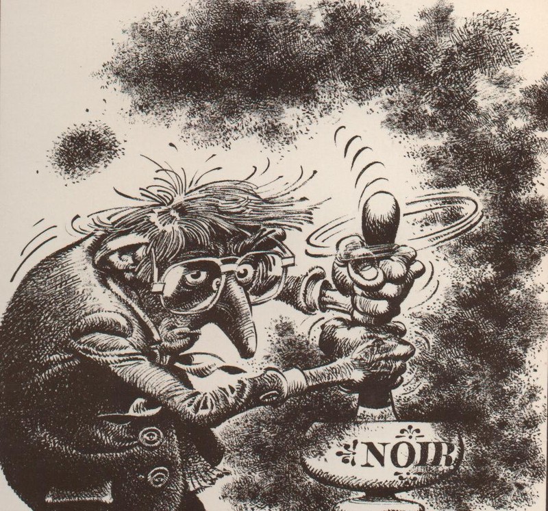 Broyer du noir, dessin de Franquin