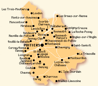 Carte de la Vienne Carte de la Vienne
