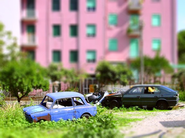 Photographie courante en tilt-shift. 