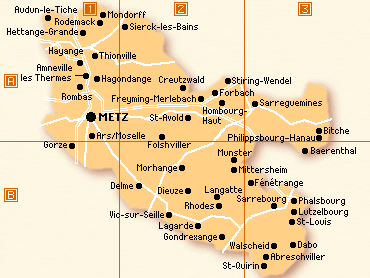 Carte de la Moselle