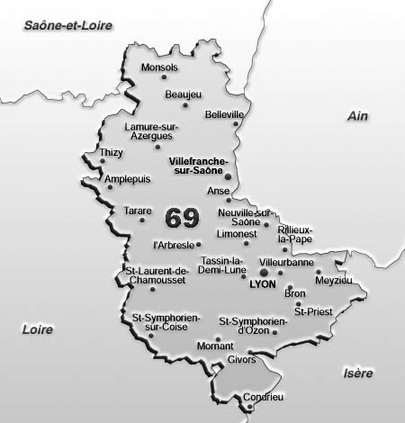 Carte du Rhône