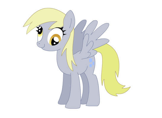 Derpy Hooves dans toute sa splendeur. 