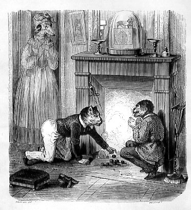 Fable des marrons&nbsp;: le singe et le chat