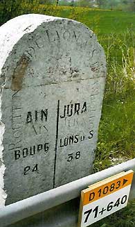 Bornes de département