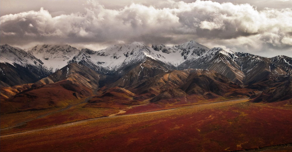 Paysage d'Alaska après traitement