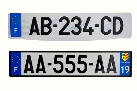 plaques immatriculation