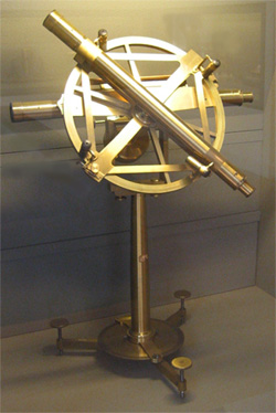 Cercle répétiteur, de Borda, nouveau théodolite pour mesurer les angles. 