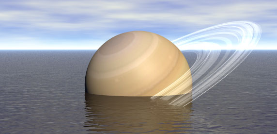 Saturne profite pleinement de ses vacances, on dirait&nbsp;! 