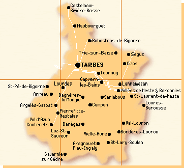 Carte des Hautes-Pyrénées Carte des Hautes-Pyrénées