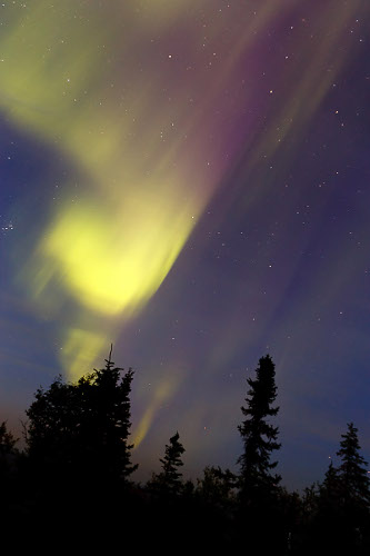Aurore boréale en Alaska