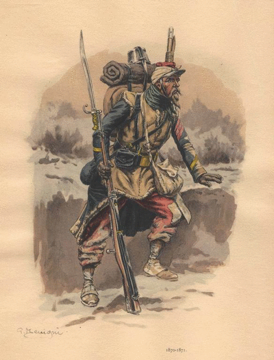 Légionnaire au havre-sac et au boudin Légionnaire au havre-sac et au boudin