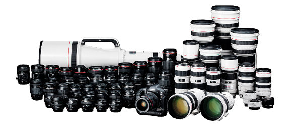 Parc optique d'une grande marque d'appareils photos