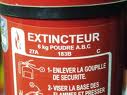 Étiquette extincteur
