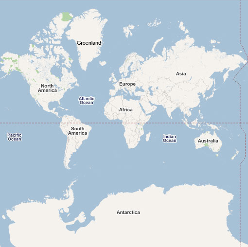 Planisphère du monde