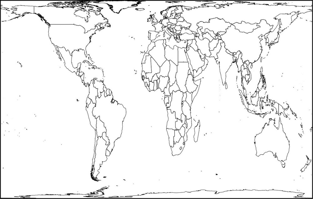 Projection de Peters. C'est moche, hein&nbsp;? 